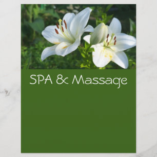 SPA en massage Flyer
