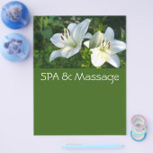 SPA en massage Flyer (Enkel)