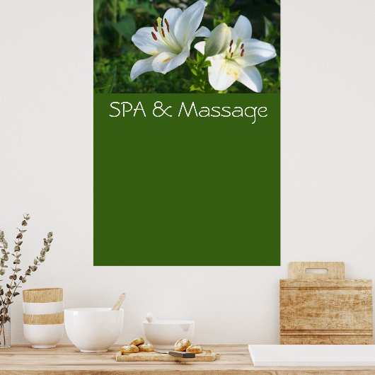 SPA en massage Poster (Keuken)