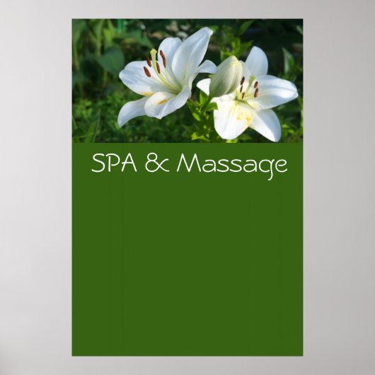 SPA en massage Poster (Voorkant)