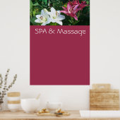 SPA en massage Poster (Keuken)
