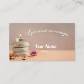 Spa en massage visitekaartje (Voorkant)