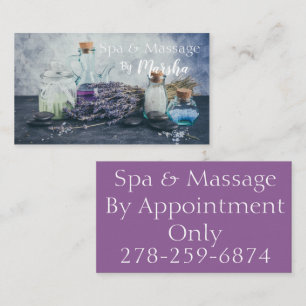 Spa en Massage Visitekaartje