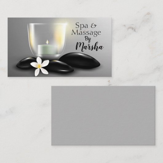 Spa en Massage Visitekaartje (Voorkant / Achterkant)