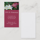 SPA en massage Visitekaartje (Voorkant / Achterkant)