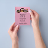 Spa en schoonheidsbedrijf gepersonaliseerde flyer (Hand)