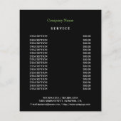 Spa en schoonheidsbedrijf gepersonaliseerde flyer (Achterkant)