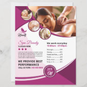 Spa en schoonheidssalon Flyer Sjabloon (Voorkant)