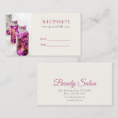 SPA Essentiële Olie Massage Aromatherapie Afspraak Afsprakenkaartje (Voorkant / Achterkant)