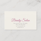 SPA Essentiële Olie Massage Aromatherapie Afspraak Afsprakenkaartje (Achterkant)