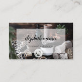 Spa Esthetician Salon Script Calligrafie Visitekaartje (Voorkant)