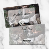 Spa Esthetician Salon Script Calligrafie Visitekaartje