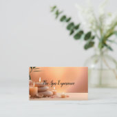 SPA EXPERIENCE BUSINESS CARD VISITEKAARTJE (Staand voorkant)