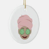 Spa Facial Keramisch Ornament (Rechts)