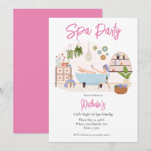Spa Feest Glam Volwassene Verjaardag Kaart