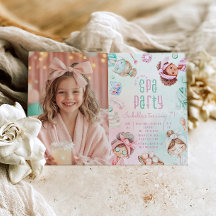 Spa-feest Pastel Glam Foto Verjaardagsfeest