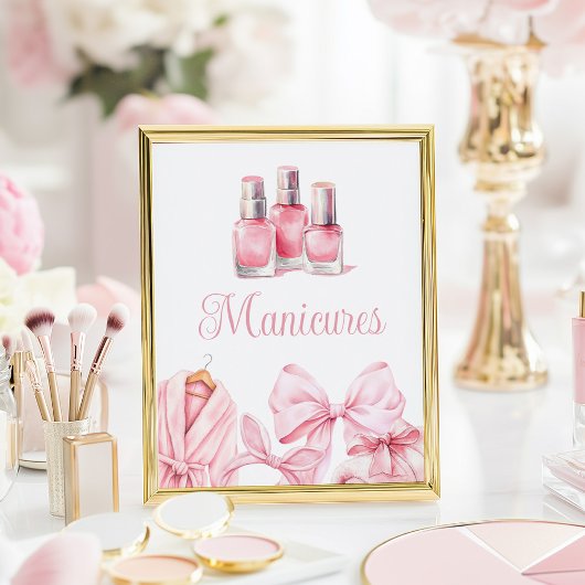 Spa Feest Roze Verjaardag Haar Bord Poster