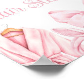 Spa Feest Roze Verjaardag Haar Bord Poster (Hoek)