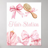 Spa Feest Roze Verjaardag Haar Bord Poster (Voorkant)