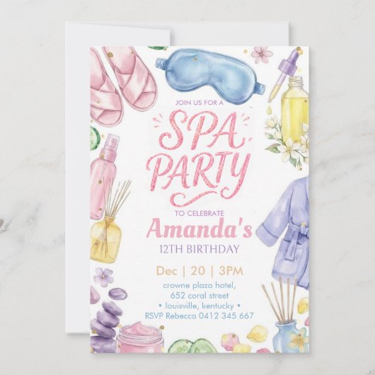 Spa-feest Spa-verjaardag Kaart (Voorkant)