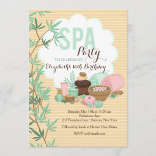 Spa Feest Uitnodiging