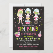 Spa-feest verjaardagsuitnodiging kaart (Voorkant)