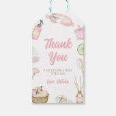 Spa-feest, Verwenningsfeest, Glamour Make-up Feest Cadeaulabel (Voorkant)