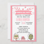 Spa-feest voor de aanstaande bruid kaart (Voorkant)