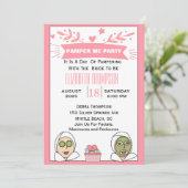 Spa-feest voor de bruid kaart (Staand voorkant)