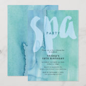 Spa Feestje Kaart (Voorkant / Achterkant)