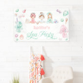 Spa Feestje Meisje Verjaardag Spandoek (Insitu)