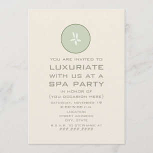 Spa-feestuitnodiging - Komkommer Kaart