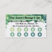 Spa, Fitness, Salon, Nail Salon Loyalty Punch Kaar (Voorkant)