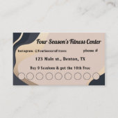 Spa, Fitness, Salon, Nail Salon Loyalty Punch Kaar (Voorkant)