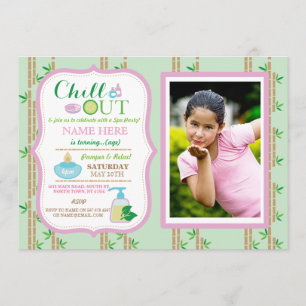 Spa Foto Verjaardagsfeest Relax Pamper Meisjes Uit Kaart