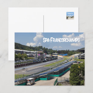 Spa-Francorchamps Race Circuit, België Feestdagenkaart