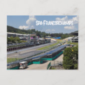 Spa-Francorchamps Race Circuit, België Feestdagenkaart (Voorkant)