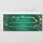 Spa Getaway Christmas Gift Voucher (Voorkant)