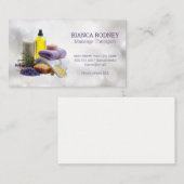 Spa Geur | Badzout | Olie Visitekaartje (Voorkant / Achterkant)