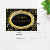 Spa Gift Kaart Spa Elegant Gold Floral Black (Bureau)