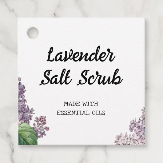 Spa Gift Zelfgemaakte DIY Vakantie Stijlvol Trendy Bedankjes Labels (Voorkant)