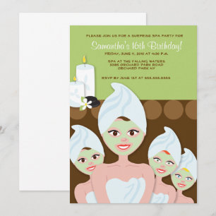 SPA Girls Party Birthday of Vrijgezellenfeest 5x7 Kaart