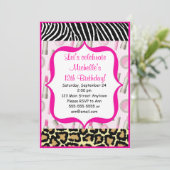 Spa Glamor Girl Birthday Party Kaart (Staand voorkant)