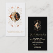 *~* Spa Gold Foil Mermaid Bronze Star Moon Visitekaartje (Voorkant / Achterkant)