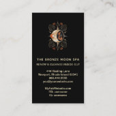 *~* Spa Gold Foil Mermaid Bronze Star Moon Visitekaartje (Achterkant)