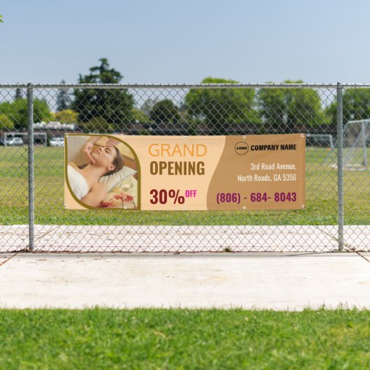 Spa Grand Opening Aangepaste Banner (Insitu)