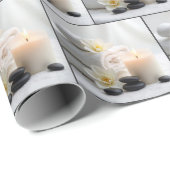 Spa Handdoeken en Magnolia Bloesems Cadeaupapier (Rol Hoek)