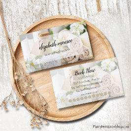 Spa handgeschreven script kalligrafie Loyalty Visitekaartje