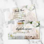 Spa handgeschreven script kalligrafie visitekaartje