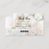 Spa handgeschreven script kalligrafie visitekaartje (Achterkant)